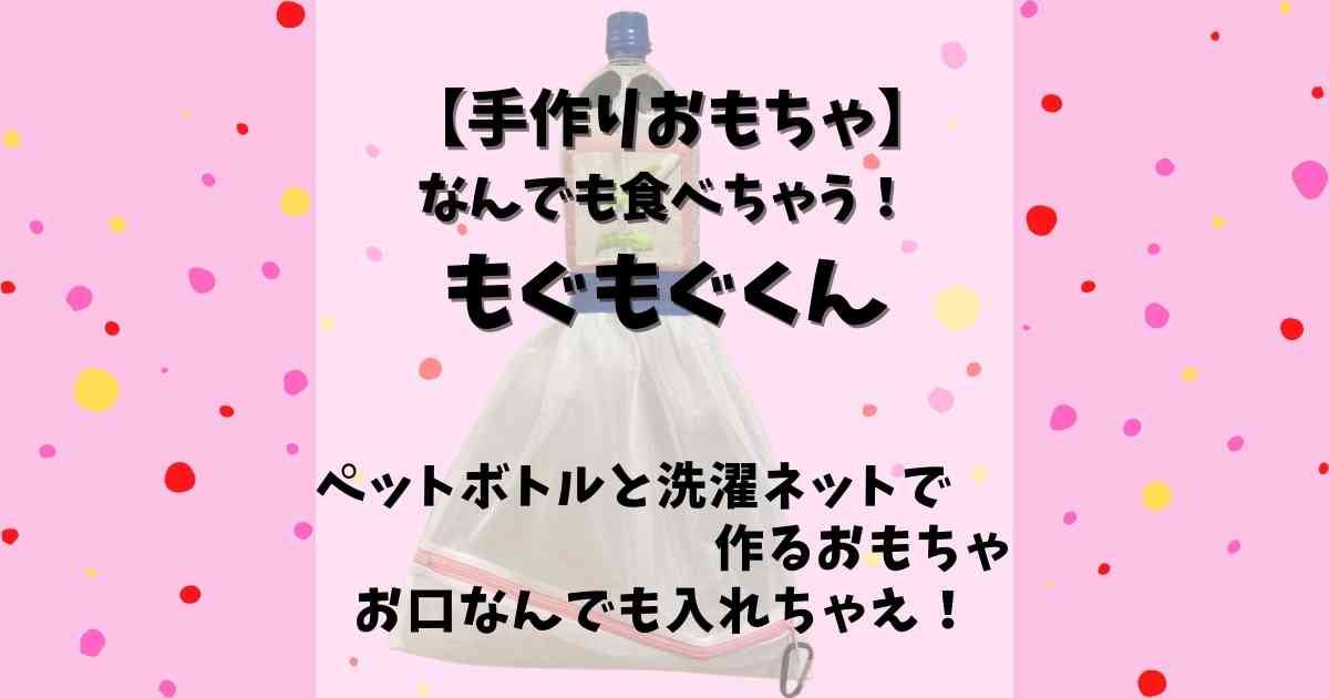 手作りおもちゃ ペットボトルにぽいぽい 1歳児が大興奮 なんでも食べちゃう もぐもぐくん みたろうさんち